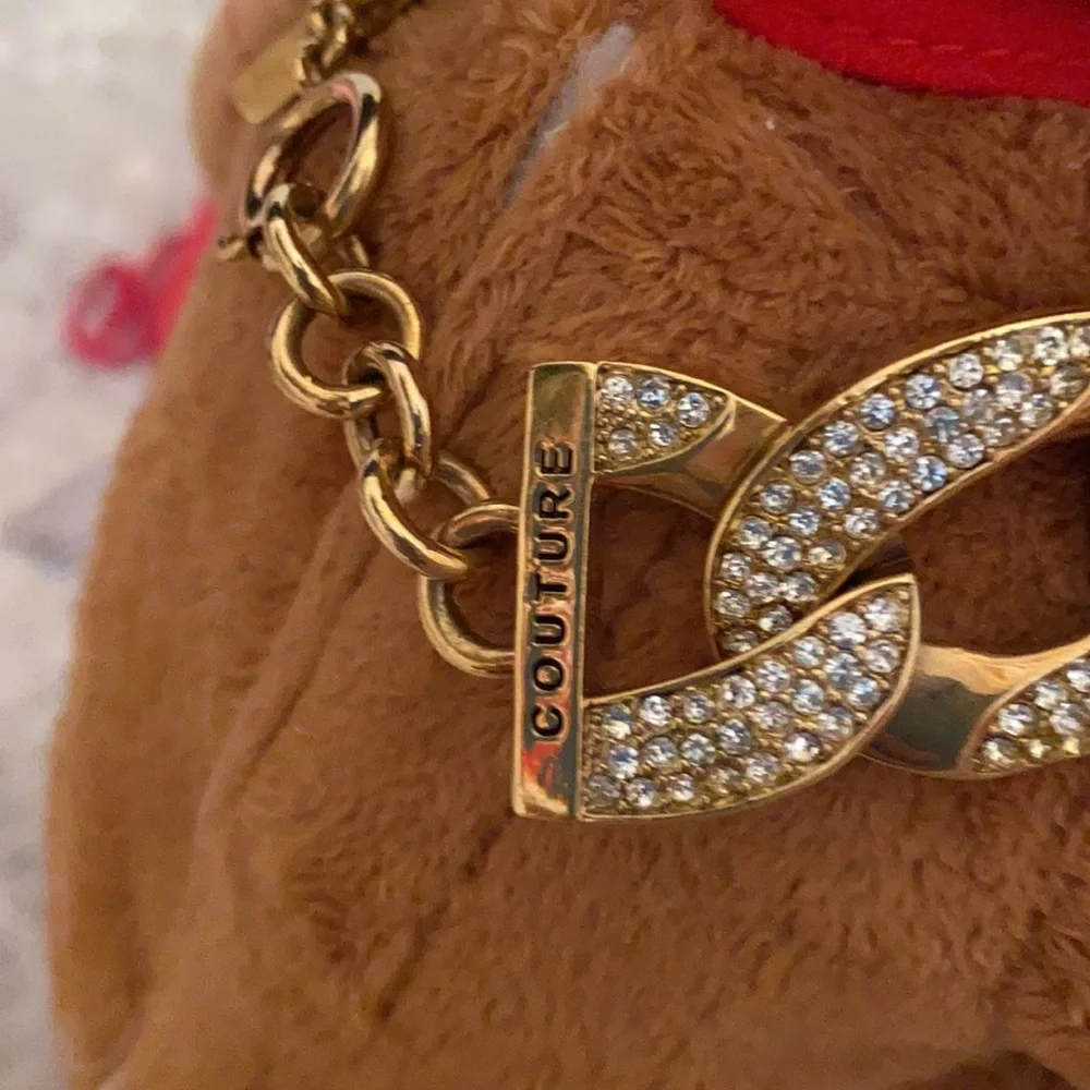 Juicy Couture PAVE SCOTTIE DOG COLLAR SWAROVSKI CRYSTALS CHUNKY LINK ID BRACELET